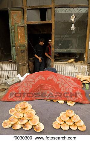 China, Xinjiang, Yarkand, bakery View Large Photo Image Stock Image - China, Xinjiang, Yarkand, bakery. Fotosearch