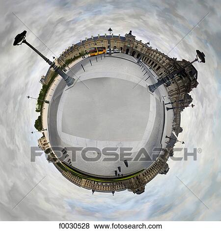 Digital creation: Paris, the Louvre View Large Photo Image Stock Photo - Digital creation: Paris, the Louvre. Fotosearch