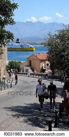 France, Corsica, Calvi. View Large Photo Image Stock Image - France, Corsica, Calvi.. Fotosearch