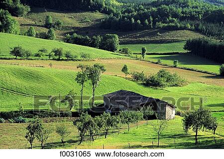 Stock Photography - France, Languedoc, Puivert, country landscape. Fotosearch
