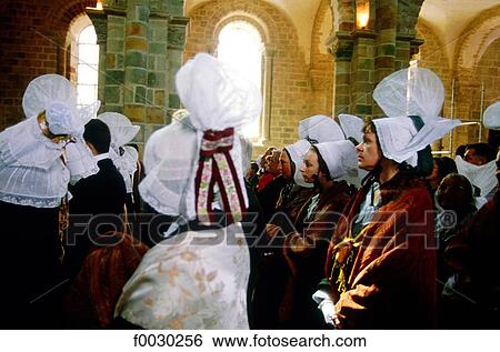 France, Normandy, Mont Saint-Michel, festival, women dressed in ancient costume View Large Photo Image Stock Photograph - France, Normandy, Mont Saint-Michel, festival, women dressed in ancient costume. Fotosearch