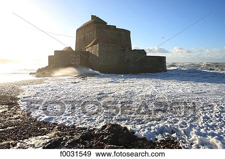France, Pas-de-Calais, Opal Coast, the fort of Ambleteuse View Large Photo Image Stock Photo - France, Pas-de-Calais, Opal Coast, the fort of Ambleteuse. Fotosearch