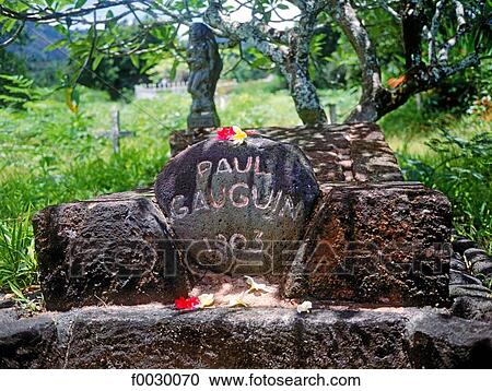 French Polynesia, Marquesas archipelago, Hiva Oa island, Atuona cimetery, Paul Gauguin grave View Large Photo Image Stock Image - French Polynesia, Marquesas archipelago, Hiva Oa island, Atuona cimetery, Paul Gauguin grave. Fotosearch