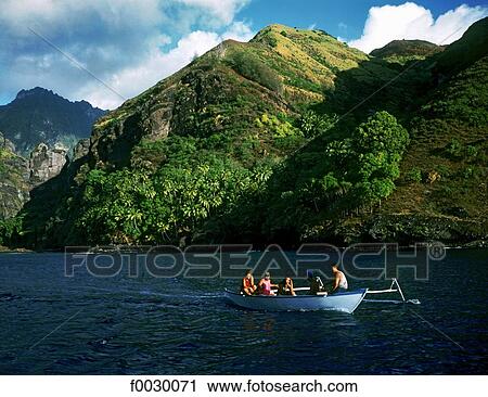 French Polynesia, Marquesas archipelago, Fatu Hiva island, outrigger in the Hanavave bay View Large Photo Image Stock Image - French Polynesia, Marquesas archipelago, Fatu Hiva island, outrigger in the Hanavave bay. Fotosearch