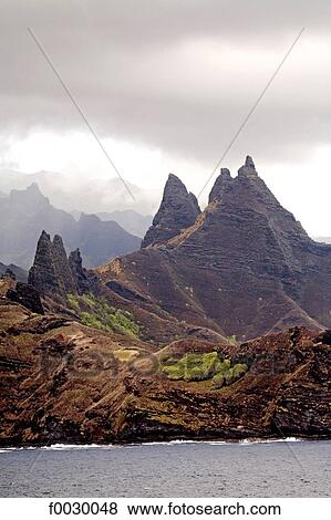 French Polynesia, Marquesas archipelago, Nuku Hiva island, mountains View Large Photo Image Stock Photo - French Polynesia, Marquesas archipelago, Nuku Hiva island, mountains. Fotosearch