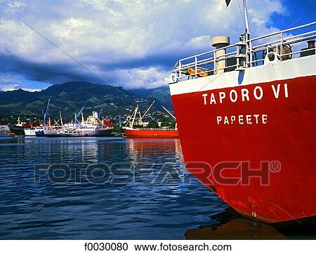 French Polynesia, Tahiti island island, Papeete, the port View Large Photo Image Stock Image - French Polynesia, Tahiti island island, Papeete, the port. Fotosearch