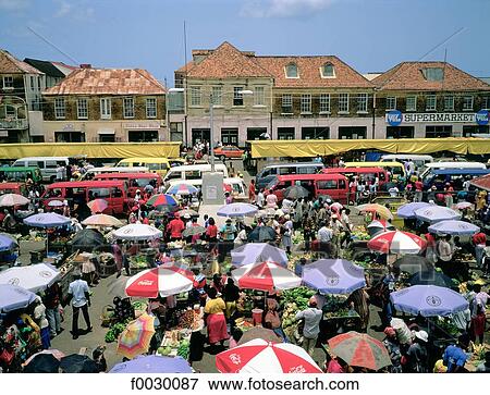 Granada, Saint George's, market square View Large Photo Image Stock Photo - Granada, Saint George's, market square. Fotosearch
