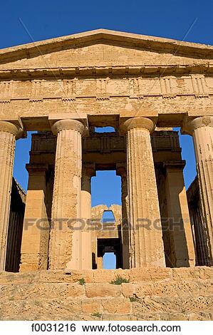 Italy, Sicily, Agrigente, concordia greek temple View Large Photo Image Stock Photograph - Italy, Sicily, Agrigente, concordia greek temple. Fotosearch