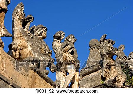 Italy, Sicily, Bagheria, Palagonia baroque villa, sculptures View Large Photo Image Stock Image - Italy, Sicily, Bagheria, Palagonia baroque villa, sculptures. Fotosearch