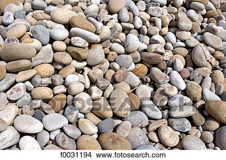 Picture - Italy, Sicily, Castel di Tusa, pebbles. Fotosearch