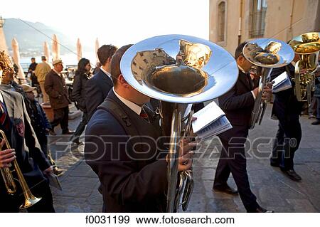 Italy, Sicily, Cefalu, the procession of San Giuseppe View Large Photo Image Stock Photo - Italy, Sicily, Cefalu, the procession of San Giuseppe. Fotosearch