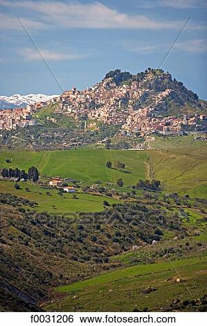 Stock Photograph - Italy, Sicily, Madonie national park, moutains. Fotosearch