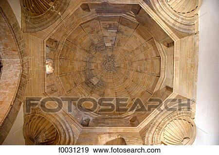 Stock Photo - Italy, Sicily, Mazara del vallo, Duomo interior, the dome. Fotosearch