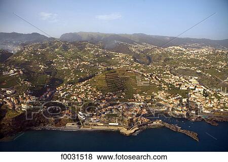 Stock Photo - Portugal, Madeira, Funchal, aerial view. Fotosearch