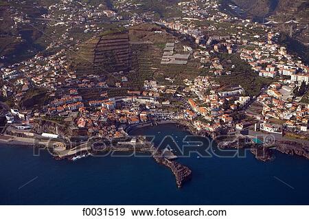 Portugal, Madeira, Funchal aerial view View Large Photo Image Stock Photo - Portugal, Madeira, Funchal aerial view. Fotosearch