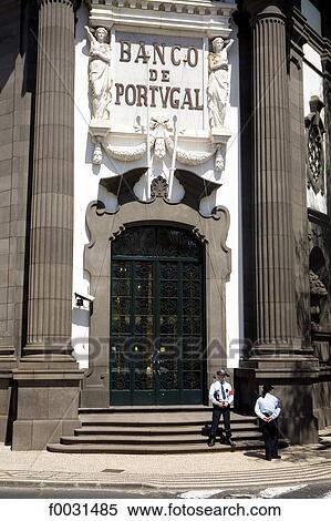 Stock Photography - Portugal, Madeira, Funchal, bank. Fotosearch