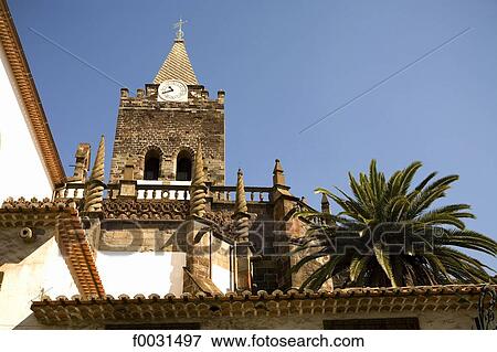 Stock Photo - Portugal, Madeira, Funchal, cathedral, architectural detail. Fotosearch