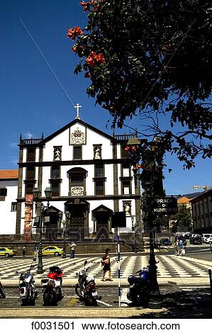 Portugal, Madeira, Funchal, town hall View Large Photo Image Stock Image - Portugal, Madeira, Funchal, town hall. Fotosearch