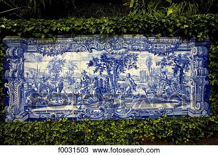 Portugal, Madeira, Monte tropical gardens, azulejos View Large Photo Image Stock Image - Portugal, Madeira, Monte tropical gardens, azulejos. Fotosearch