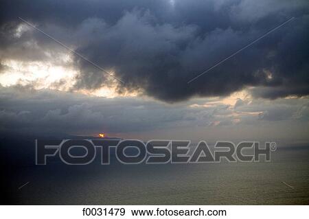 Portugal, Madeira, sunset, aerial view View Large Photo Image Stock Photo - Portugal, Madeira, sunset, aerial view. Fotosearch