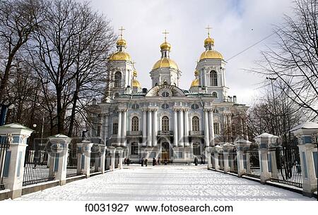 Russia, St Petersburg, Saint Nicolas naval cathedral. View Large Photo Image Stock Photo - Russia, St Petersburg, Saint Nicolas naval cathedral.. Fotosearch