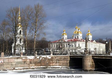 Russia, St Petersburg, Saint Nicolas naval cathedral. View Large Photo Image Stock Photo - Russia, St Petersburg, Saint Nicolas naval cathedral.. Fotosearch