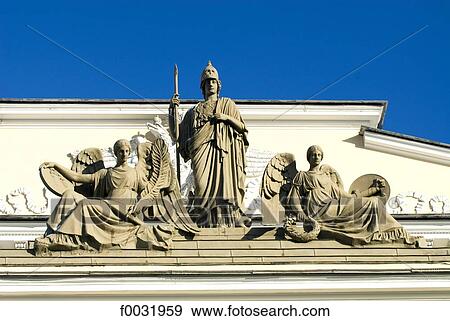 Stock Photo - Russia, St Petersburg, statues.. Fotosearch