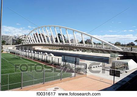 Stock Photo - Spain, Valencia, Alameda bridge. Fotosearch