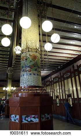 Stock Image - Spain, Valencia, Estacion del Norte (North station), inside. Fotosearch