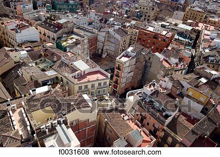 Spain, Valencia, general view View Large Photo Image Stock Photo - Spain, Valencia, general view. Fotosearch