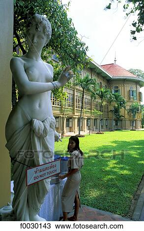 Thailand, Bangkok, Vimanmek palace, 19th century statue View Large Photo Image Stock Image - Thailand, Bangkok, Vimanmek palace, 19th century statue. Fotosearch