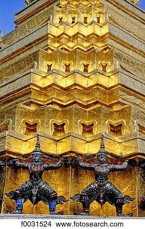 Thailand, Bangkok, Wat Phra Keo temple, emerald buddha temple View Large Photo Image Picture - Thailand, Bangkok, Wat Phra Keo temple, emerald buddha temple. Fotosearch