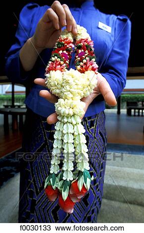 Thailand, Phuket island, flowers lei offered to greet newcomers View Large Photo Image Stock Image - Thailand, Phuket island, flowers lei offered to greet newcomers. Fotosearch