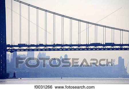 United States, New York, Manhattan, George Washington bridge between New York and New Jersey View Large Photo Image Stock Photograph - United States, New York, Manhattan, George Washington bridge between New York and New Jersey. Fotosearch