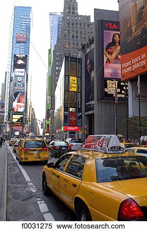 United States, New York, Manhattan, near Times square, taxis View Large Photo Image Stock Photography - United States, New York, Manhattan, near Times square, taxis. Fotosearch