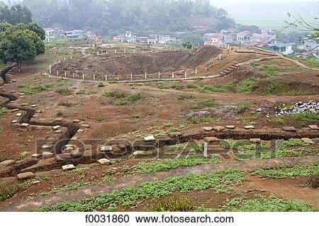 Vietnam, Dien Bien Phu, old trenches. View Large Photo Image Stock Image - Vietnam, Dien Bien Phu, old trenches.. Fotosearch