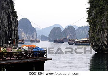 Vietnam, Halong bay. View Large Photo Image Picture - Vietnam, Halong bay.. Fotosearch