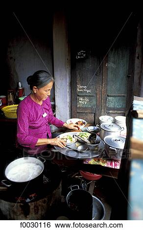 Vietnam, Hanoi, kitchen of a small restaurant View Large Photo Image Stock Photograph - Vietnam, Hanoi, kitchen of a small restaurant. Fotosearch