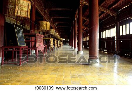 Vietnam, Hanoi, Literature temple, interior View Large Photo Image Stock Photo - Vietnam, Hanoi, Literature temple, interior. Fotosearch