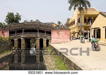 Vietnam, Hoi An, japanese covered bridge. View Large Photo Image Stock Image - Vietnam, Hoi An, japanese covered bridge.. Fotosearch