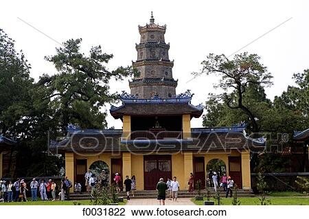 Vietnam, Hue, imperial city, pagoda. View Large Photo Image Stock Image - Vietnam, Hue, imperial city, pagoda.. Fotosearch