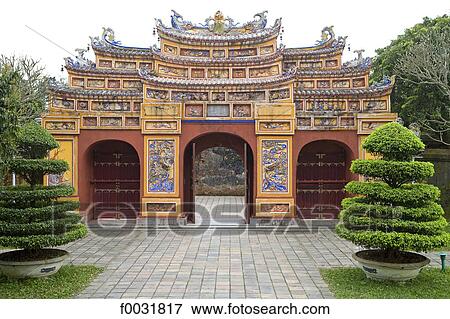 Vietnam, Hue, Imperial city. View Large Photo Image Stock Photo - Vietnam, Hue, Imperial city.. Fotosearch