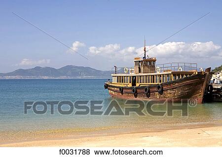 Vietnam, Nha Trang, boat. View Large Photo Image Stock Photo - Vietnam, Nha Trang, boat.. Fotosearch
