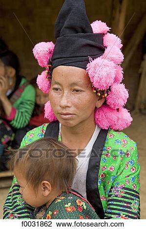 Vietnam, road to Lai Chau, Hmong womand and her child. View Large Photo Image Stock Image - Vietnam, road to Lai Chau, Hmong womand and her child.. Fotosearch