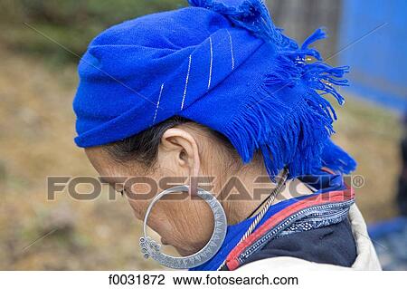 Stock Image - Vietnam, Sappa, Hmong woman.. Fotosearch