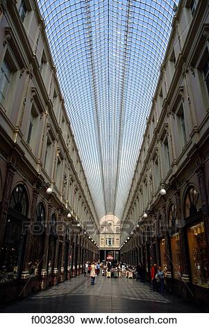 Stock Image - Belgium, Brussels, royal galleries. Fotosearch