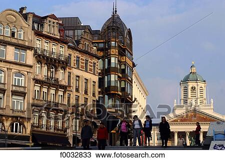 Stock Image - Belgium, Brussels, royal palace. Fotosearch