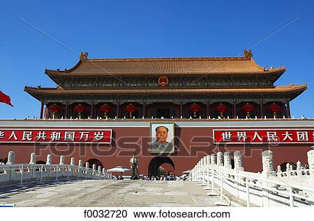 China, Beijing, Tiananmen square, forbidden city View Large Photo Image Stock Image - China, Beijing, Tiananmen square, forbidden city. Fotosearch