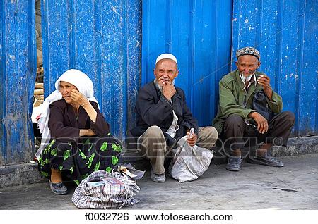 China, Xinjiang, Kashgar, bazaar of the old city View Large Photo Image Stock Photograph - China, Xinjiang, Kashgar, bazaar of the old city. Fotosearch