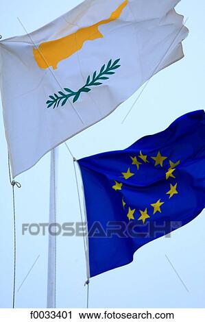 Cyprus, cypriot and european flags View Large Photo Image Stock Image - Cyprus, cypriot and european flags. Fotosearch